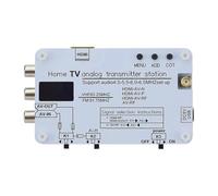 Pour émetteur de signal TV analogique blanc Émetteur TV analogique domestique avec écran OLED prend en charge le monde entier