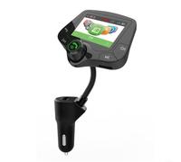 Pour émetteur FM de voiture avec écran couleur de 2,0", kit mains libres 5,0, charge rapide Qc3.0, double USB, lecteur MP3, prend en charge carte TF/USB, pour fréquence 87,5-108 MHz, pour autoradio