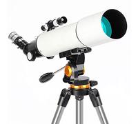 pour Enfants débutants Adultes, Ouverture de 80 mm, Astronomie de 500 mm avec trépied réglable, Cadeau Parfait pour Les Enfants