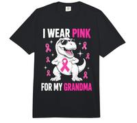 pour Enfants, Je Porte du Rose pour Le Cancer du Sein Cool Trex Dino de ma Grand-mère Comfort Colors Adult Heavyweight T-Shirt