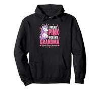 pour Enfants, Je Porte du Rose pour ma Grand-mère, Une Jolie Licorne, Cancer du Sein Sweat à Capuche