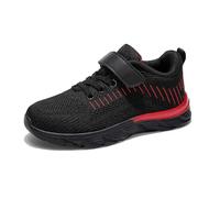 pour Enfants légères et Respirantes pour garçons - Chaussures Quotidiennes polyvalentes décontractées et antidérapantes Confort Tout Long de la journée pour Jeunes aventuriers (Red, 34 Big Kids)