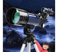 pour Enfants, Ouverture de 70 mm, Monture AZ de 400 mm, idéal pour Observer la Lune et Les planètes, Portable avec Sac à Dos et trépied pour Enfants et débutants