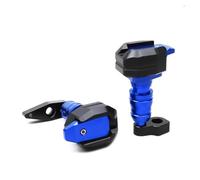 pour Er6n Er6f 2021-2016 ER-6N ER-6F CNC Protection Contre Les Chutes Cadre Curseur Moto Carénage Garde Crash Pad Protecteur Protection Contre Les collisions(Bleu)