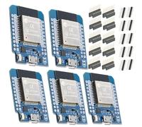 pour ESP-32 NodeMCU Carte de développement QIQIAZI 5 Pièces pour ESP-32 Live Mini KIT Module pour ESP-32 NodeMCU Module avec CP2104 Chip WiFi + Bluetooth Dual-Core ESP Compatible avec Arduino