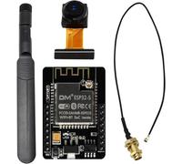 pour ESP32-CAM WiFi Carte de développement Bluetooth avec Module de caméra 2640 et antenne bi-Bande 8 dBi + câble IPEX vers RP-SMA