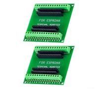 Pour ESP8266 Kit de carte répartiteur GPIO 1 en 2 2 adaptateurs d'extension pour modules ESP-12E utilisés dans les systèmes embarqués et les applications IoT (vert)