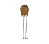 pour espresso Coffee Distributor Tool Stainless Steel Wood (yellow wood)