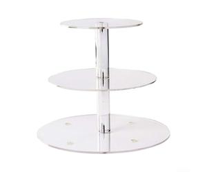 pour étagère à Cupcakes Acrylique Claire Assemblage pour facile | Plates amovibles, chaque étage séparé, nettoyage simple, usage pour polyvalent, robustesse élevée