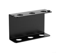 pour étagère Murale Liquide pour Bouteille Diam 67mm pour étagère | Acier inoxydable , taille compacte 7x5x13cm, fixation sécurisée, pour idéal petits espaces(Black Triple)