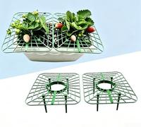 pour étagère Plante Fraises Légère pour durable Balcon pour | Plastique pour robuste vert, design carré 25cm, pour idéal balcon terrasse, protège fruits du sol