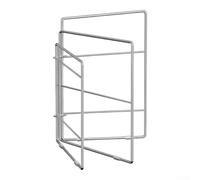pour étagère Torchons Acier Inoxydable Gain de Place pour étagère(Three-panel)