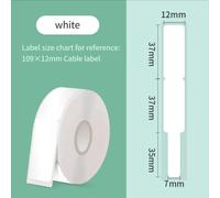pour étiquette Câble Thermique 12mm Imperméable pour D11 pour p11(White)