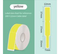 pour étiquette Câble Thermique 12mm Imperméable pour D11 pour p11(Yellow)