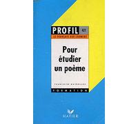 Pour étudier un poème