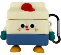 pour étui Airpods 4,Coque de Casque Mignon et Drôle,Robot de boîte de Lait pour AirPods 4ème Génération Housse de Protection en Silicone Souple