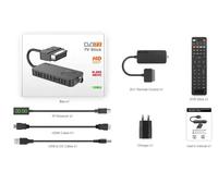 Pour Eu Dvb-T2 H.265 Récepteur Tv Par Satellite 1080p Dvb-T2 Pvr Tuner Tv Avec Boîtier Tv À Distance 2 En 1 U8 Mini U3 Mini Dvb T2 Décodeur-No Wifi-U8 Mini Scart