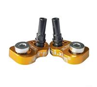 Pour extension de conversion de vélo Vbrake ou Al7075 en alliage d'aluminium pour cadre de 22 mm, fourche plus grande de plus petite à roue adaptateur (doré)