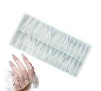 pour Extension d'Ongles | 150 Pièces Formes Manucure Drop pour Capsules Réutilisables | Empreintes Fausses Transparentes - Pour les voyages, fête, spa, studio, femmes, filles, maison, salon