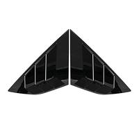 pour F&ord pour Focus St RS MK3 2012-2016 2017 2018 Hayon 2 Pièces Voiture Fenêtre Arrière Persienne Obturateur Côté Évent Couverture Garniture (Color : Noir)