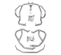 Pour F750GS F850GS 2018-2021 Moto Moteur Protection De Réservoir Pare-chocs Haut-bas Carénage Cadre moto crash bar cadre barre(Silver Full set)