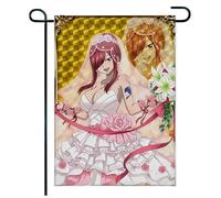 Pour Fai-ry Ta-il Drapeau de jardin décoratif, Drapeau de jardin résistant aux intempéries design, Adapté pour villa et résidence verte, décoratif(A1,35 * 40cm)