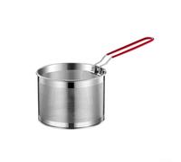 Pour faire bouillir et cuire à la vapeur le panier à pâtes avec poignée amovible, construction en acier inoxydable compatible avec les casseroles de 2 l et 3 l, pour la cuisson des ramen, pho ou