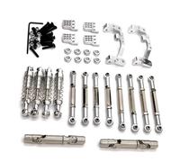 Pour Feiyu FY003-5A Pour WPL C14 C24 1/16 Mise À Niveau Métal Biellette D'amortisseur Support Direction Ensemble Six Pièces Voiture RC RC Mise Niveau Modèles(Silver)