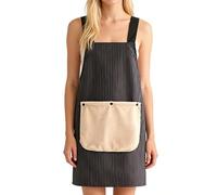 pour femmes avec poches - Robe de cuisson imperméable avec serviette amovible, tablier de cuisine réglable | Tablier de cuisine pour chef, projets artistiques, café, jardinage, maison, intéri, Black