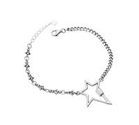pour Femmes, S925 Fashion Polyvalent Centant étoile à Cinq Points Femme Thai Hollow Star Retro Personnalise Clothing Accessories Bijoux