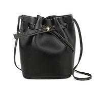 pour femmes Trendy Fashion Lady Bag Border Casual Sac à main Bandoulière Sac à bandoulière Porte-cartes De Visite Bureau Noir (Black, One Size)