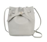 pour femmes Trendy Fashion Lady Bag Border Casual Sac à main Bandoulière Sac à bandoulière Porte-cartes De Visite Bureau Noir (Grey, One Size)