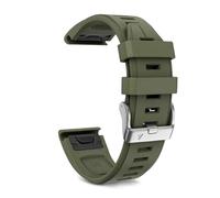 Pour Fenix 7s Plus Band Silicone Sport Watch Bands pour FENIX 5S / FENIX 7S / FENIX 6S / FENIX 6S Pro / D2 Delta S Smart Watch Band Silver Buckle