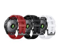 Pour Fenix 8x Band 26 mm Fenix 6x Fenix 5x Quickfit Watch Band Fenix 5x Plus Silicone Wristband Fenix 7X Pro Fenix 3 Smartwatch Band (Blue + White)