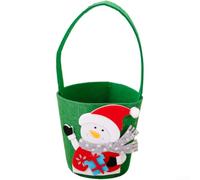 pour fête Noël 13x10cm Tissu pour robuste Réutilisable pour(Snowman)