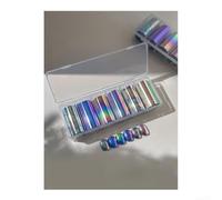 pour feuilles Transfert Ongles Holographiques 6 Couleurs Nail Art(Iridescent Hollow)