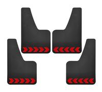 pour Fiat 500 500C 500L 500X 500e pour Abarth 595 695 Racing Mud Flaps Mudflaps Fender Arrow Sign Sticker FIXCOR(4Pcs with Stickers)