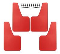 pour Fiat 500 500C 500L 500X 500e pour Abarth 595 695 Racing Mud Flaps Mudflaps Fender Arrow Sign Sticker FIXCOR(4Pcs - Red)