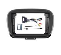 pour Fiat 500X 2014-2020 Cadre Autoradio Android 9 Pouces 2DIN avec Faisceau De Câbles Et Boîtier Canbus KLAUER(Frame wire)