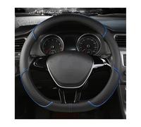 pour Fiat 500X pour Cross/pour City Cross SUV 2018 2019 2020 2021 2022 2023 2024+ Housse Volant Voiture Ultra-Fine en Cuir Et Fiber Carbone Volant Couvre(BlackBlue,O)