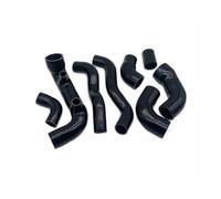 Pour Fiat For Uno For Turbo Ie 1.3 MK1 1983-1989 Intercooler Radiateur Prise D'air Remplacement Connecteur Tube Silicone Reniflard Tuyau Kit Tuyau D'admission D'air Automobile(Noir)