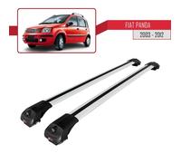 Pour Fiat Panda 2003-2012 Barres de Toit ACE-1 Railing Porte-Bagages de voiture / Gris