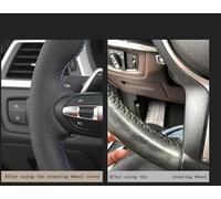 Pour Fiat Pour Toro 2017 2018 2019 Pour Tipo 2015 2016 2017 2018 2019 Housse Volant Voiture Cuir Cousue À Main Couvre Volant Voiture(Red Blue Thread)