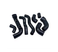 Pour Fiat Pour Uno Pour Turbo Ie 1.3 MK1 1983-1989 Kit Remplacement Connecteur D'admission D'air Radiateur D'échangeur Intermédiaire En Silicone Tuyau Filtre À Air Turbo(Noir)