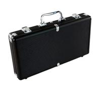 Pour fiches - de stockage en d'aluminium, capacité de 300 pièces, noir mat | Vitrine de protection portable pour accessoires de cartes à puces, design de bloc