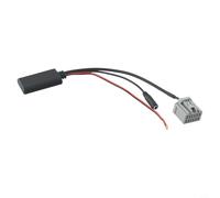 Pour Fiesta 2008-2010 Bluetooth 5.0 Aux o Interface Câble Adaptateur avec Microphone Mains Libres Musique Streaming Compatible avec les Appareils WMA WAV FLAC