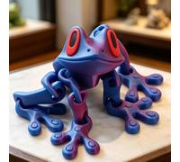 pour figurine Grenouille 3D Imprimée Articulée Unique pour | Design artistique unique, détails complexes, de conversation idéale, impression 3D précise(D)