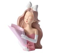 Pour Fille - Porte De Fleurs Esthétiques En Résine Moderne Sculpture De Figurine Femme | Élégant Boîte Floral De Table En Forme De Fille Mignon Avec Design Artistique Pour Salon