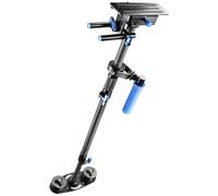 Pour filmer sans secousses et en toute tranquillité, même en cas de déplacements rapides de l'appareil photo, équilibrage facile grâce aux poids et aux possibilités de réglage variables, articulations coulissantes pour des déplacements fluides et sans sec