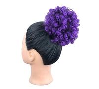 Pour fixer et décorer les cheveux Afro Puff kinky Curly Drawstring Ponytail Extension for les femmes Synthétique Court Afro Curly Bun Hair Extension Clip In Hair Buns Ponytail Postiches Pince à cheveu